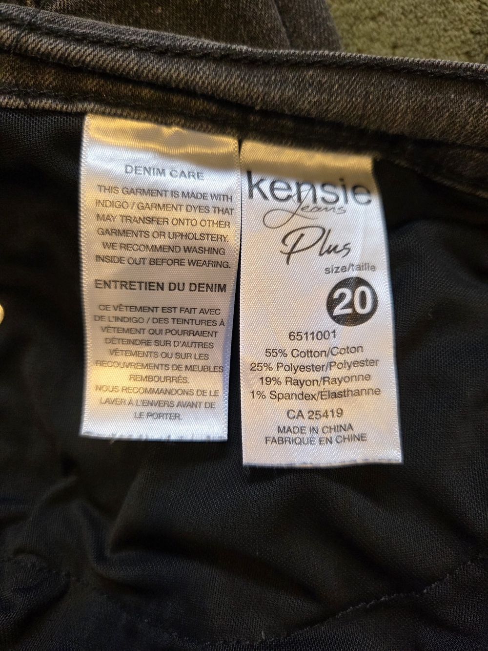 Kensie Black Slim Leg Women's Jeans Size 20 - Picture 6 of 7